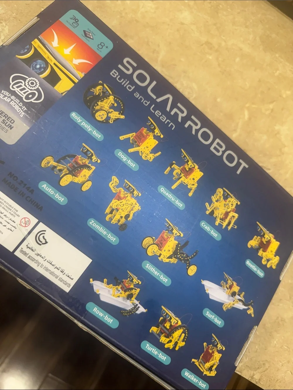 12-in-1 Solar Robot Building Kit - Yellow Components